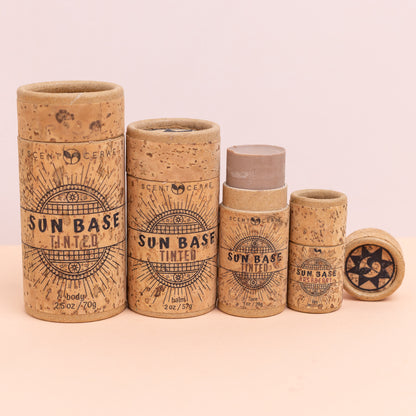 Sun Base Tinted Face Balm | Smooth Mineral Glow Stick | Zero Waste Push-Up