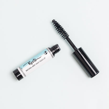 Roots Natural Gray Hair Touch-Up – Chemical-Free, Odorless, Travel-Friendly Zero Waste Dye for Dark Hair