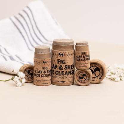 Clay & Shea Face Cleanser Stick – Zero Waste Push-Up ECO Set