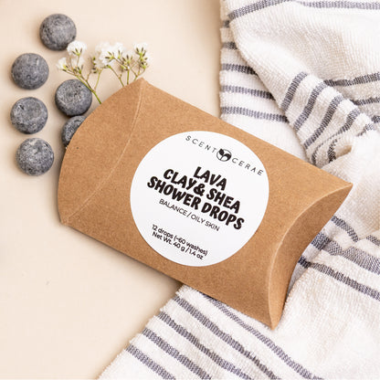 Clay & Shea Shower Drops – Zero Waste Face & Body Cleanser