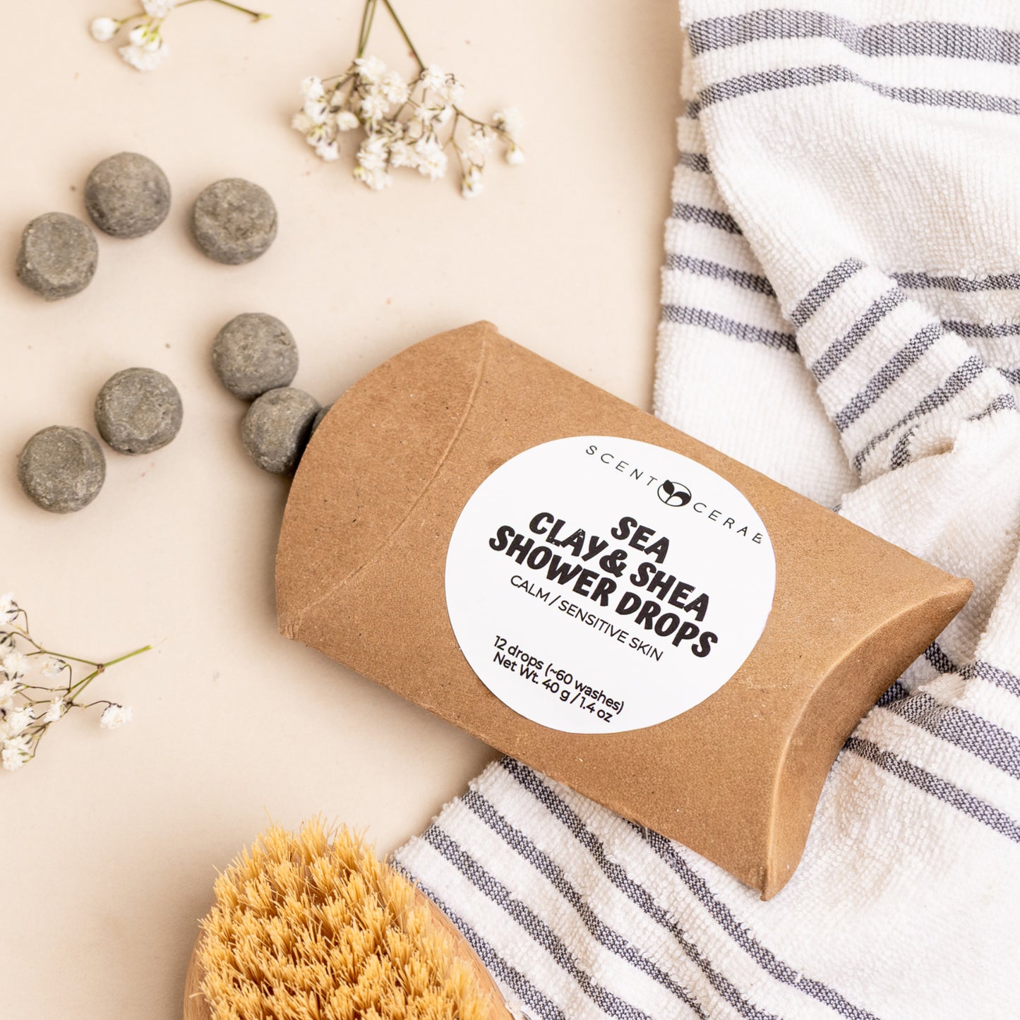 Clay & Shea Shower Drops – Zero Waste Face & Body Cleanser