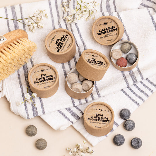 Clay & Shea Shower Drops – Zero Waste Face & Body Cleanser