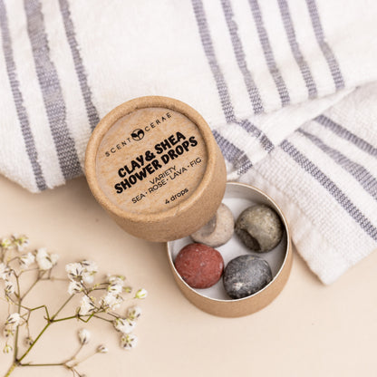 Clay & Shea Shower Drops – Zero Waste Face & Body Cleanser