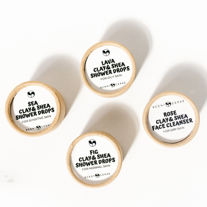 Clay & Shea All Natural Face Cleanser Jar + Spatula