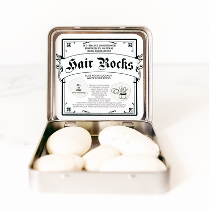 Hair Rocks Solid Shampoo and Conditioner Rocks + Leave-in Conditioner Gift Set